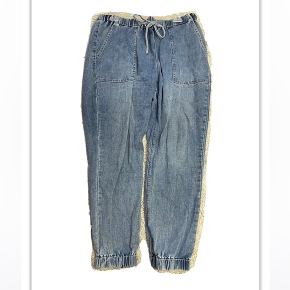 Laurie Felt Daisy Denim Jogger Pants- Indigo Washes - Picture 4 of 11